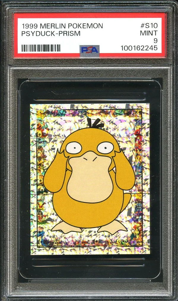 PSA 9 Psyduck Prism