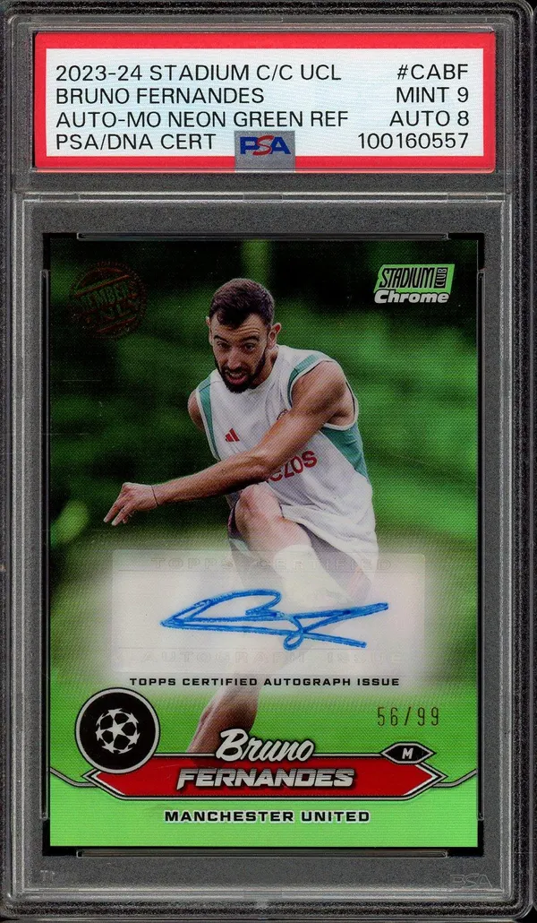 PSA 9 Bruno Fernandes Autograph