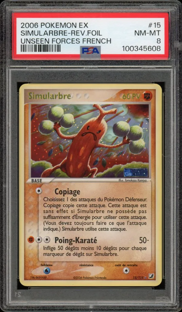 PSA 8 Simularbre Holo Reverse