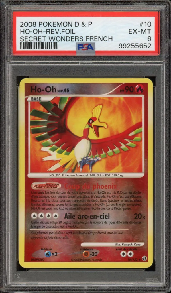 PSA 6 Ho-Oh Reverse