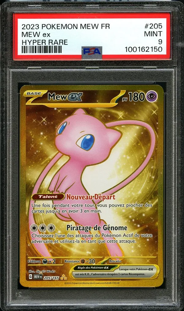 PSA 9 Mew Ex Gold