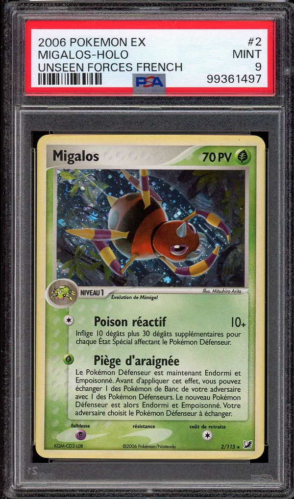 PSA 9 Migalos Holo