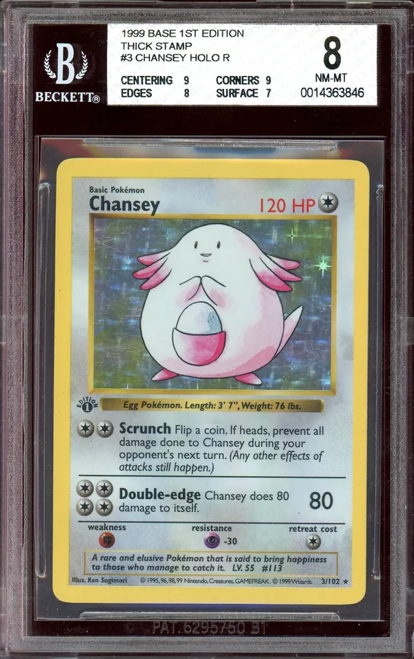 BGS 8 Chansey Holo