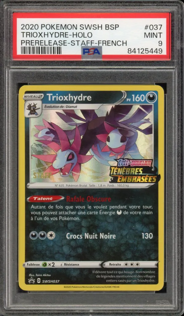 PSA 9 Trioxhydre Holo Staff