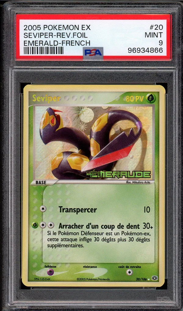 PSA 9 Séviper Holo Reverse