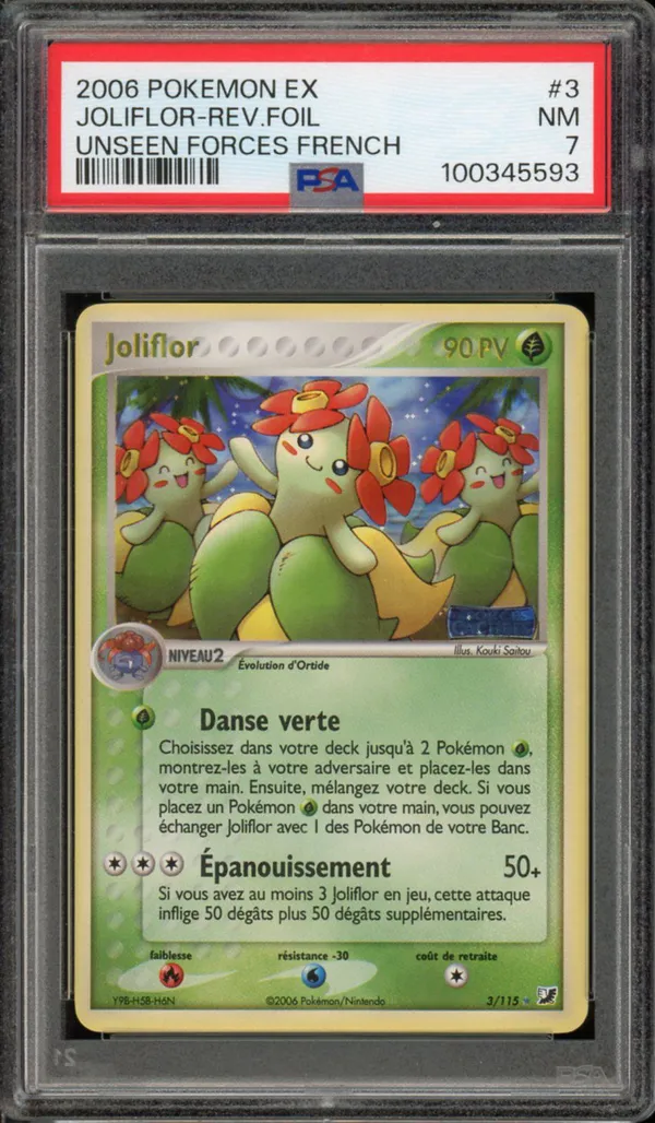 PSA 7 Joliflor Holo Reverse