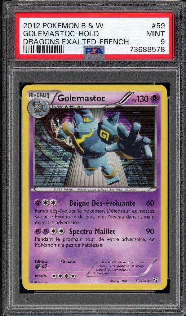 PSA 9 Golemastoc Holo