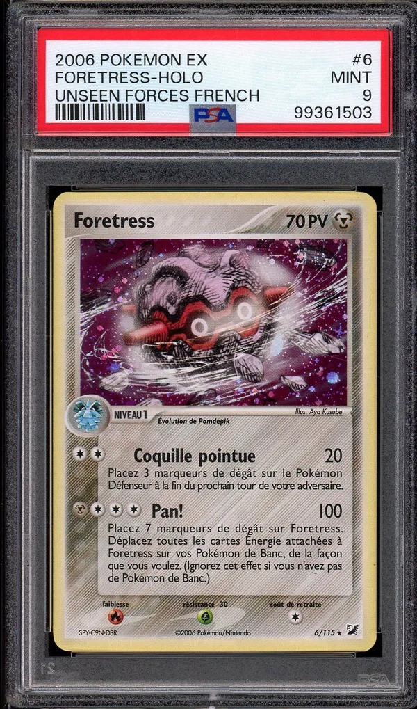 PSA 9 Foretress Holo
