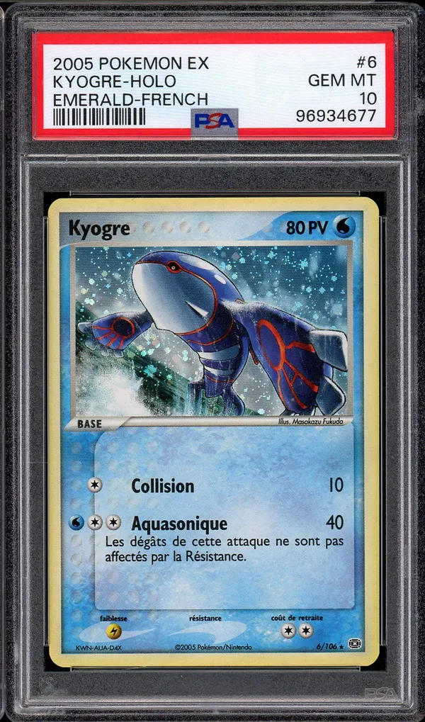PSA 10 Kyogre Holo