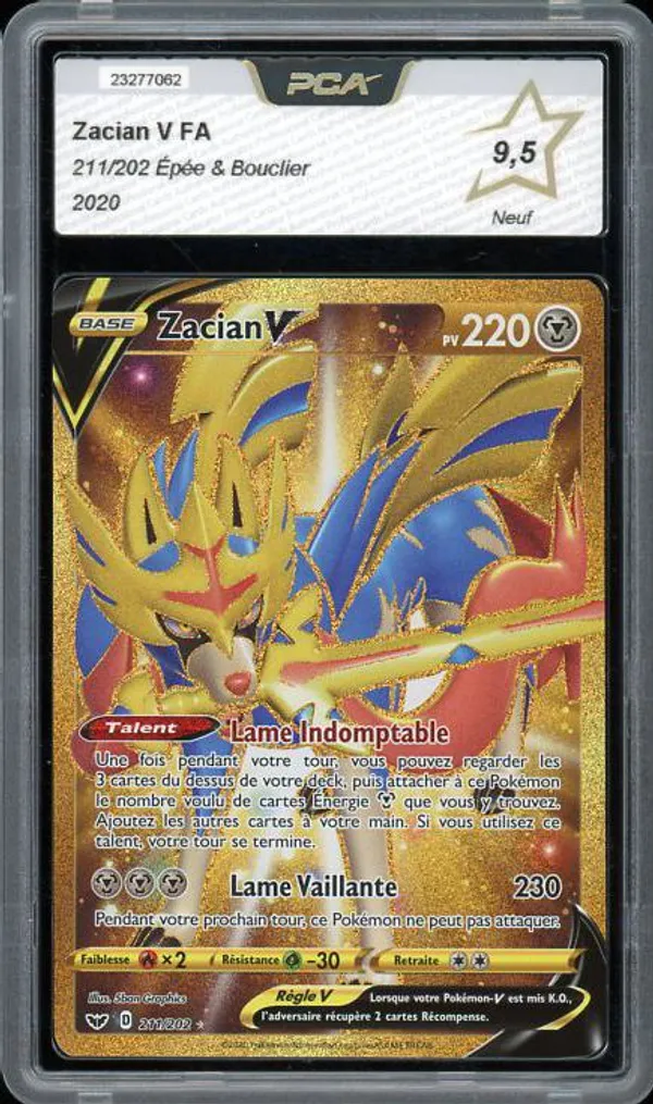 PCA 9.5 Zacian V Gold