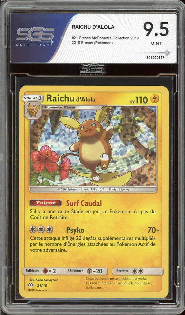 SGS 9.5 Raichu Holo