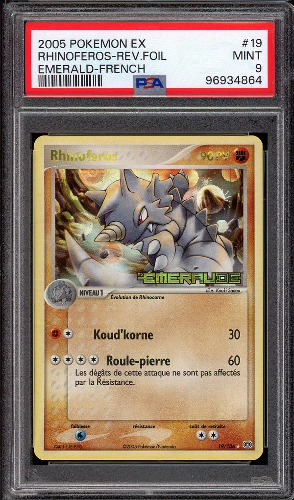 PSA 9 Rhinoféros Holo Reverse