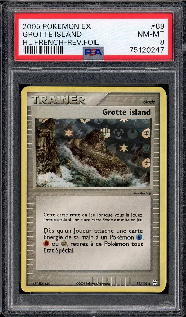 PSA 8 Grotte Island Reverse