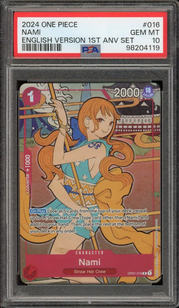 PSA 10 Nami