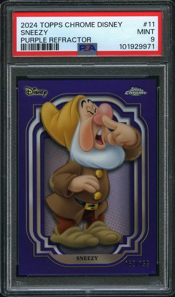 PSA 9 Sneezy Purple Refractor