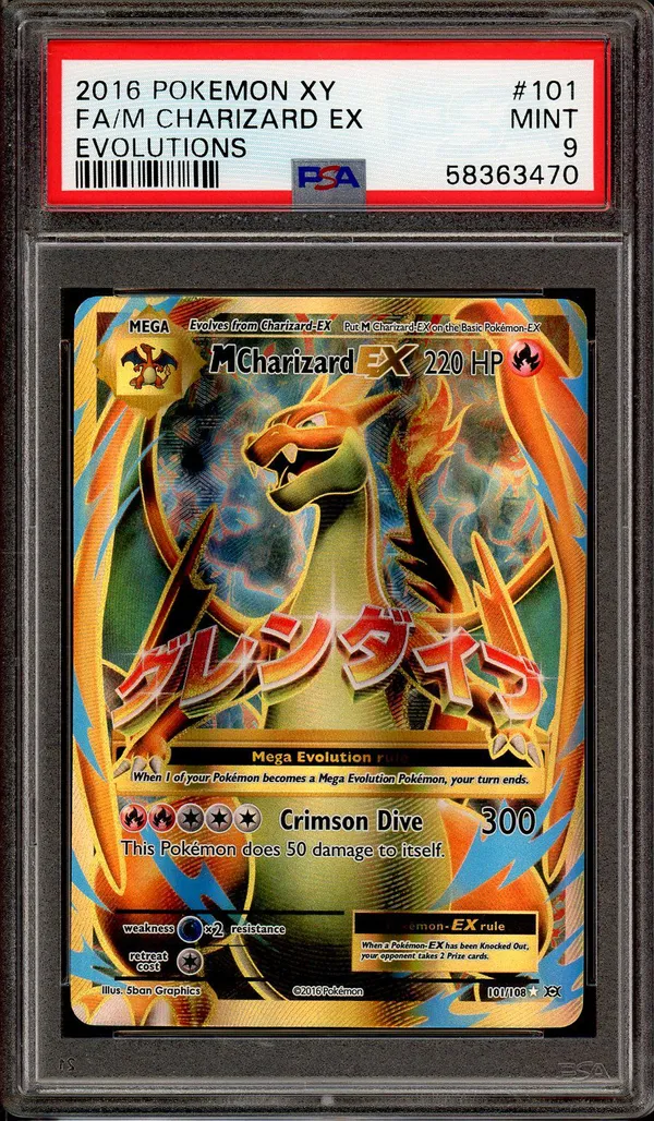 PSA 9 Mega Charizard Ex