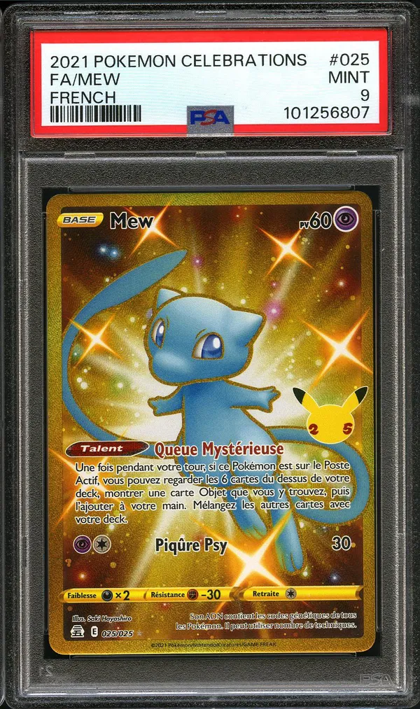 PSA 9 Mew Gold