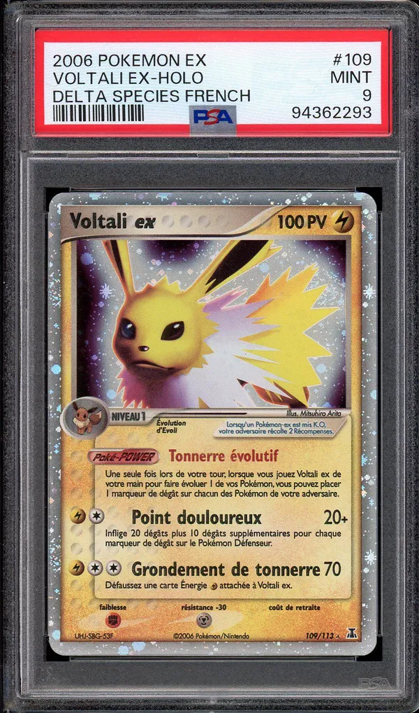 PSA 9 Voltali Ex