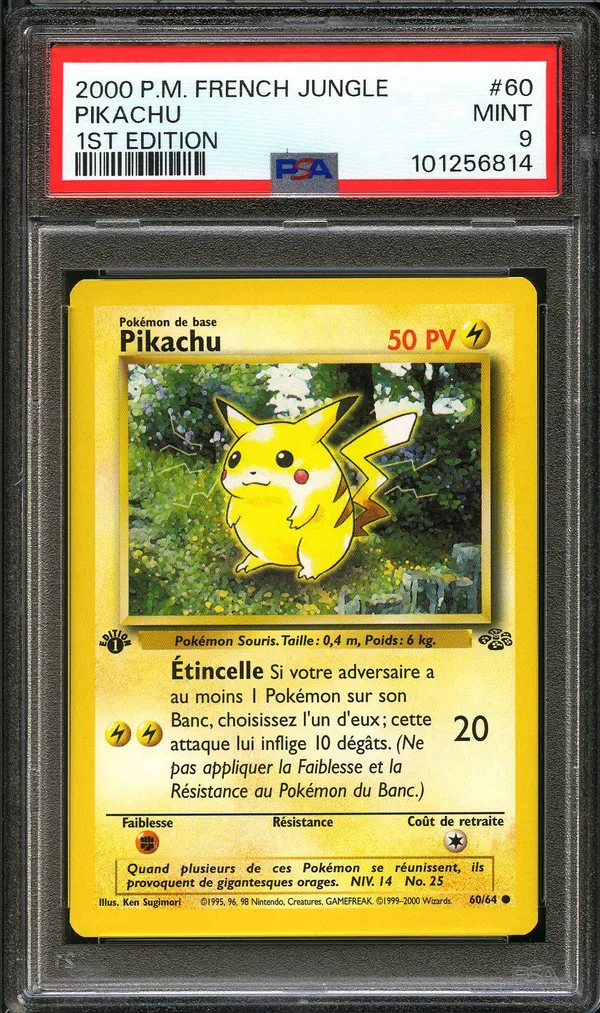 PSA 9 Pikachu
