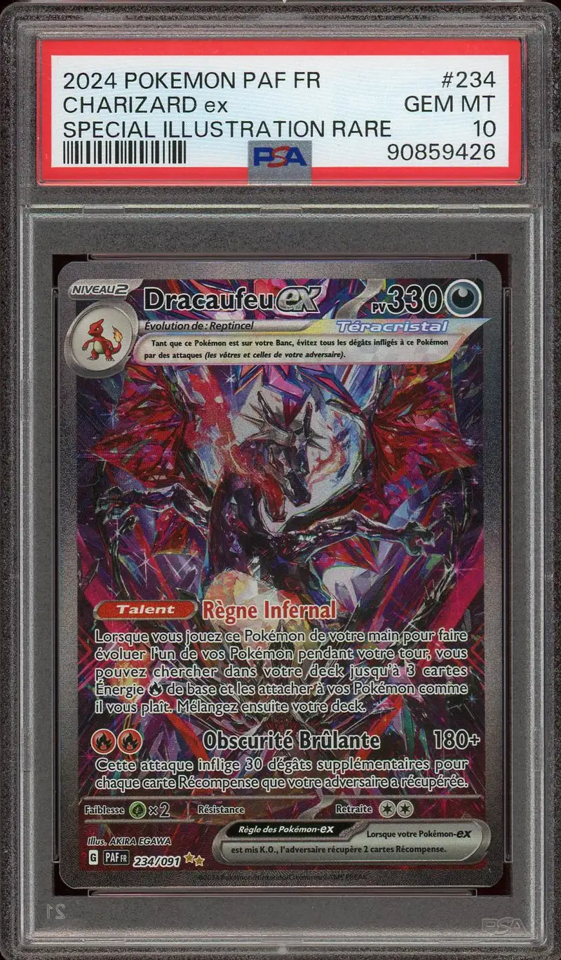 PSA 9 Dracaufeu Ex