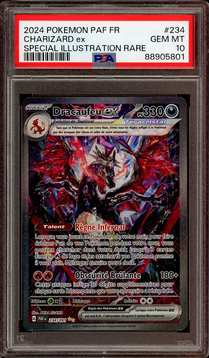 PSA 10 Dracaufeu Ex