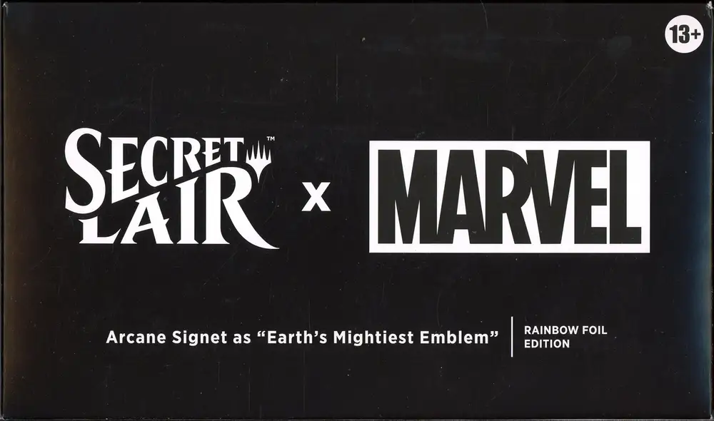 Booster Magic Secret Lair x Marvel Earth's Mightest Emblem
