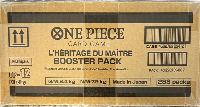 Case Display One Piece OP-12 L'héritage Du Maître