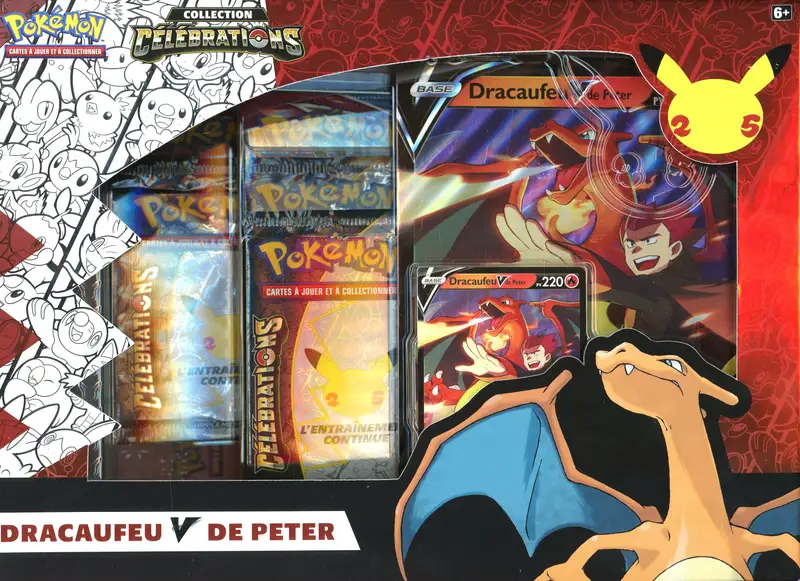 Coffret EB7.5 Célébrations Dracaufeu V de Peter