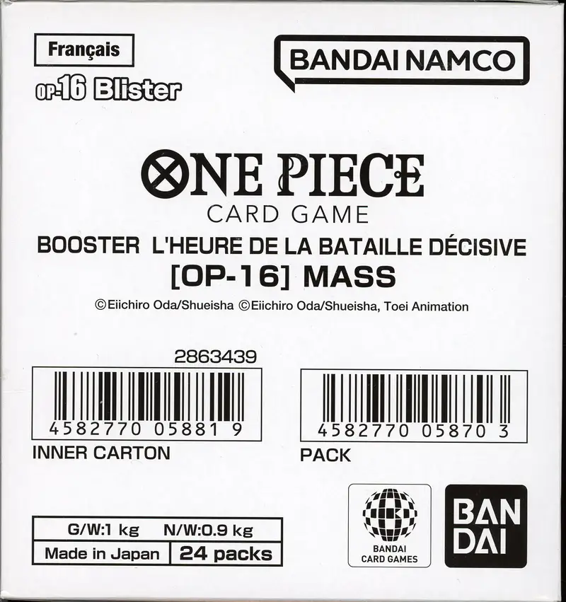 Case Booster Blister OP-16 L'Heure de la Bataille Décisive