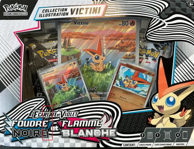 Coffret Victini EV10.5 Foudre Noire et Flamme Blanche