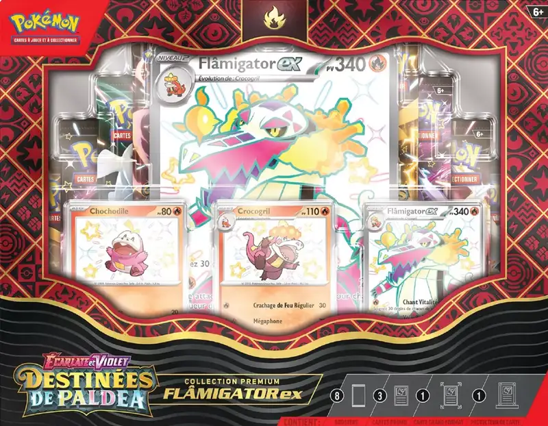 Coffret EV4.5 Destinées de Paldea Flamigator Ex