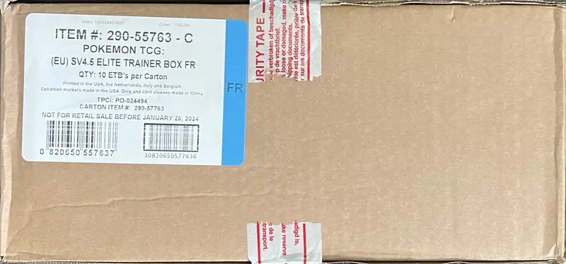 Case ETB EV4.5 Destinées de Paldea