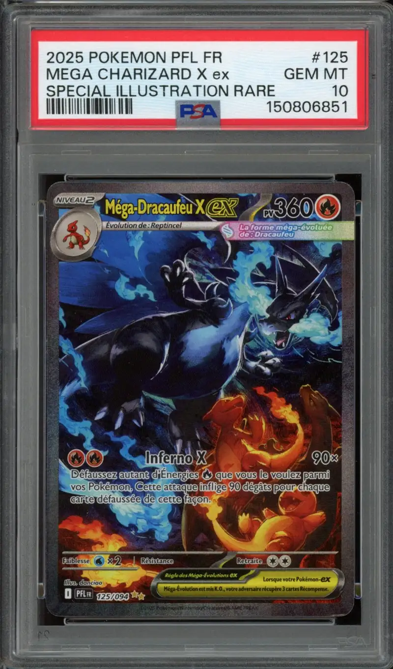 PSA 10 Méga-Dracaufeu X Ex