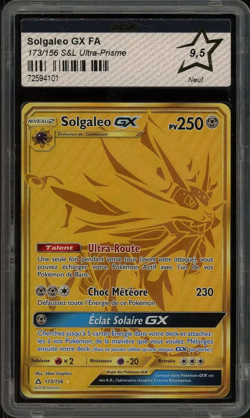 PCA 9.5 Solgaleo Gx Gold