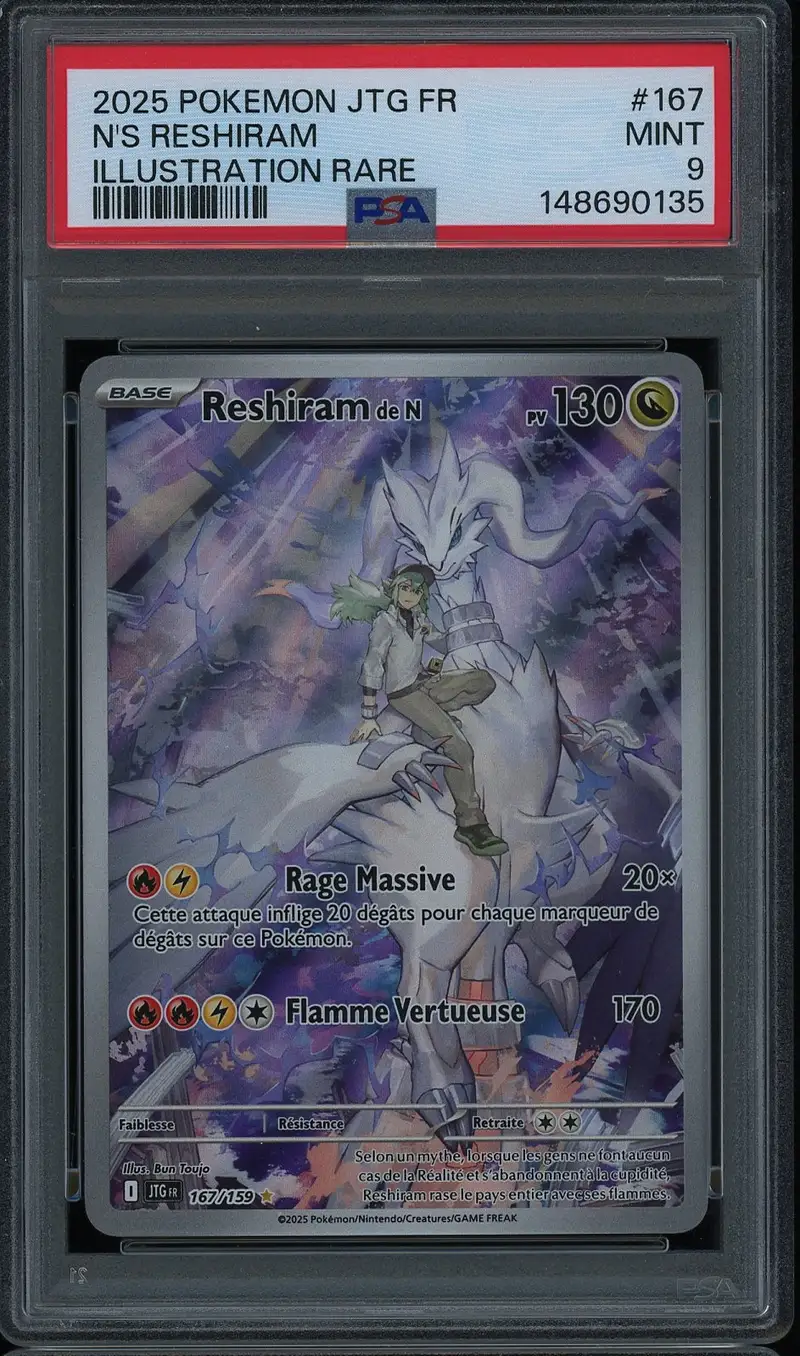 PSA 9 Reshiram de N