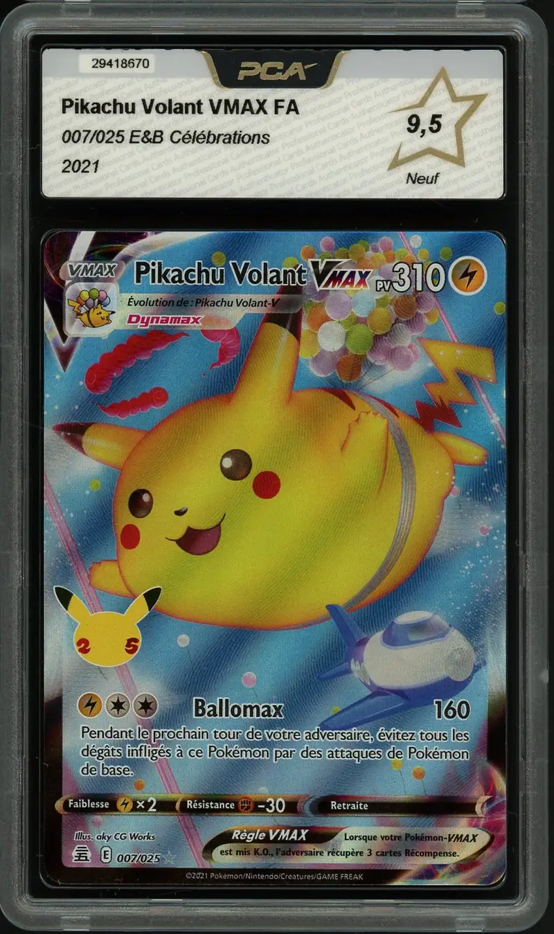 PCA 9.5 Pikachu Volant VMax