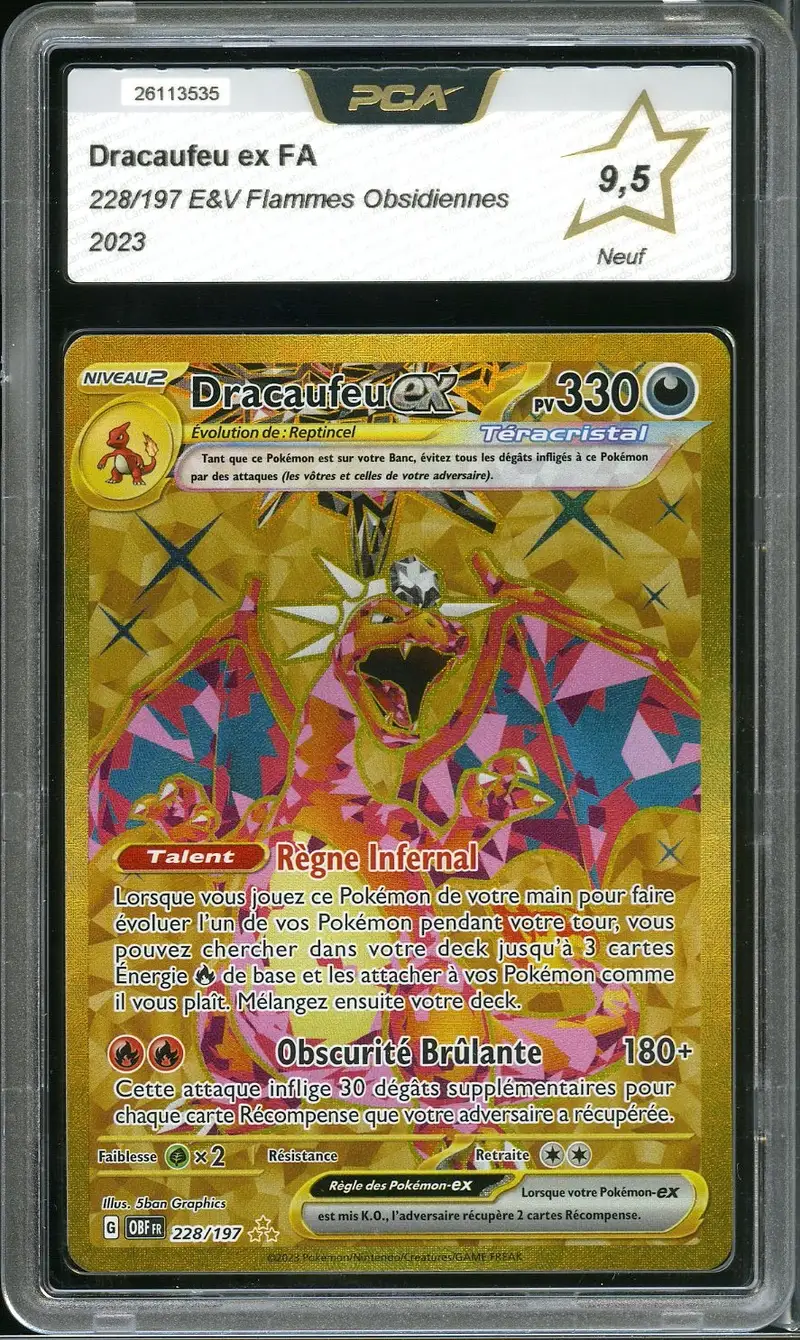 PCA 9.5 Dracaufeu Ex Gold