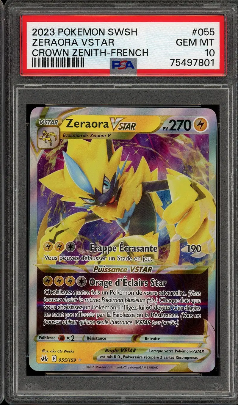 PSA 10 Zeraora VStar