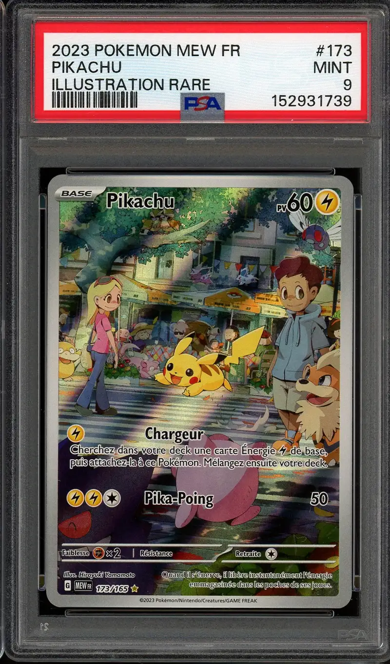 PSA 9 Pikachu