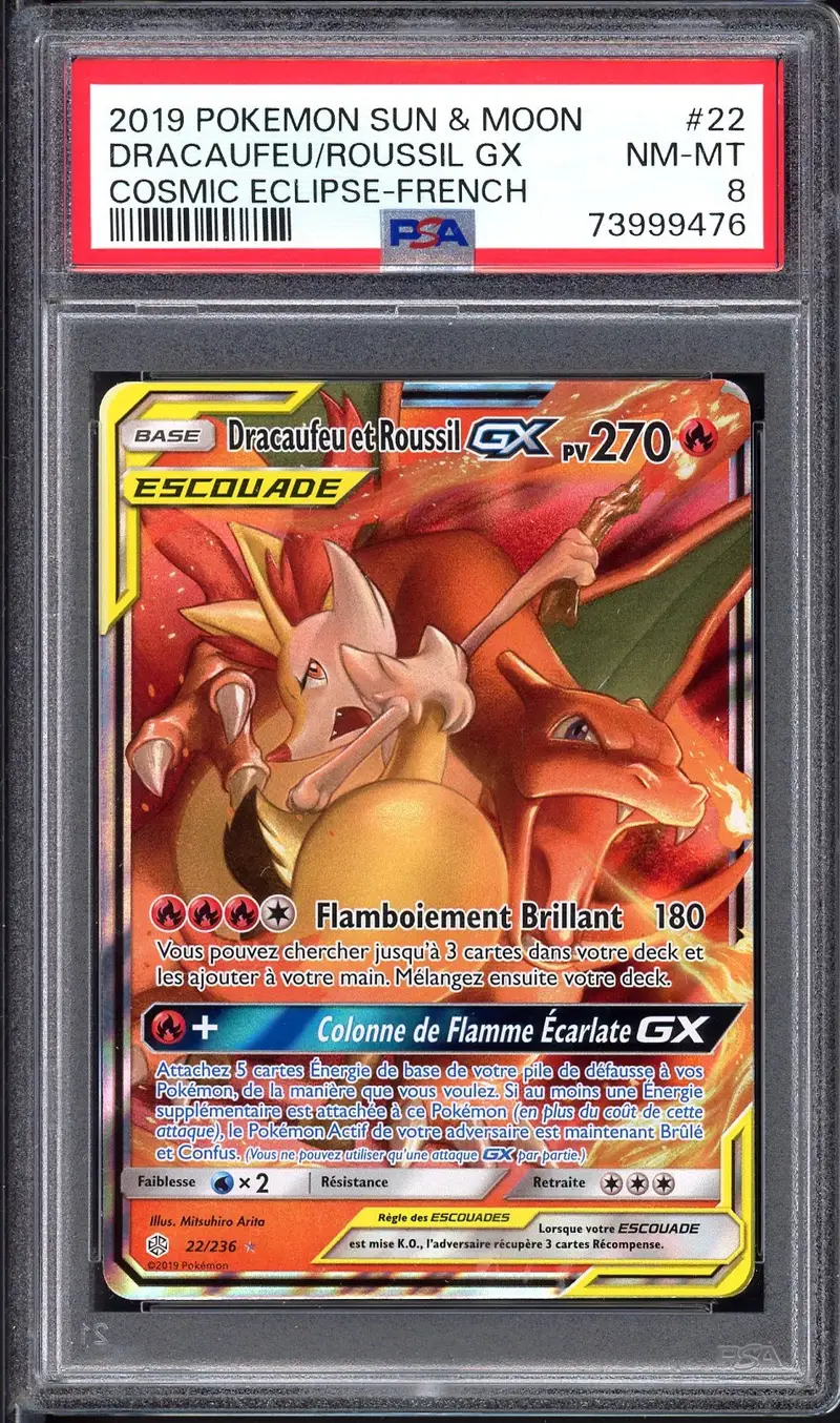 PSA 8 Dracaufeu et Roussil Gx