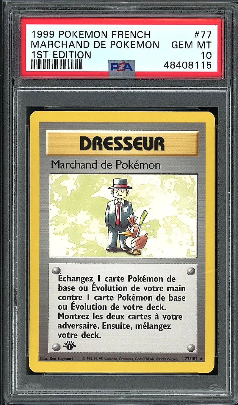 PSA 10 Marchand de Pokémon