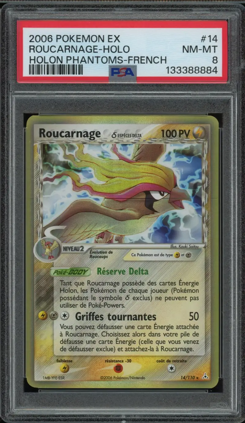 PSA 8 Roucarnage Holo