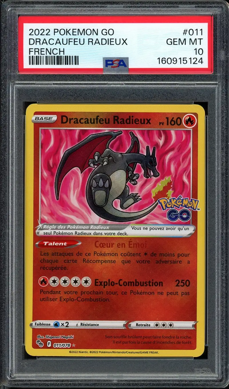 PSA 10 Dracaufeu Radieux