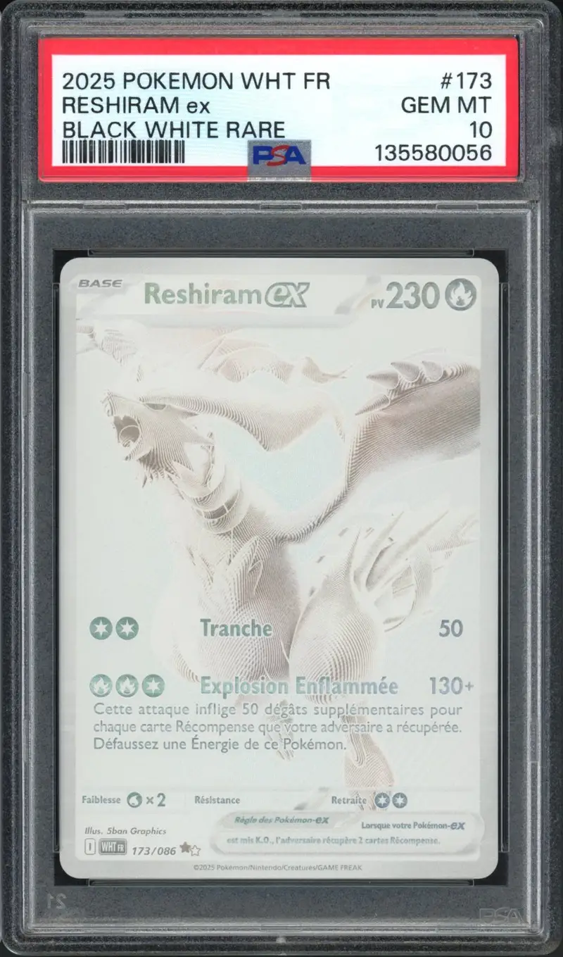 PSA 10 Reshiram Ex