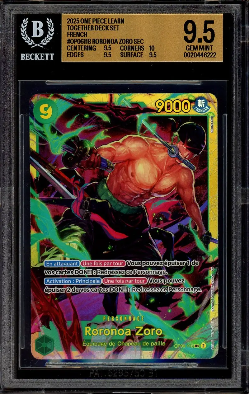 BGS 9.5 Roronoa Zoro