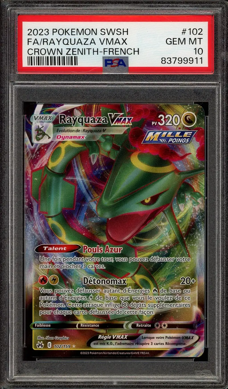 PSA 10 Rayquaza VMax