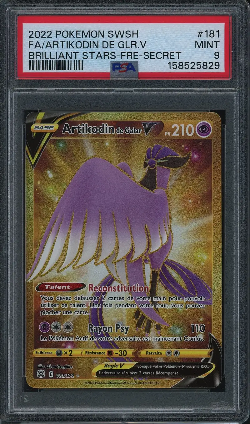 PSA 9 Artikodin de Galar V Gold