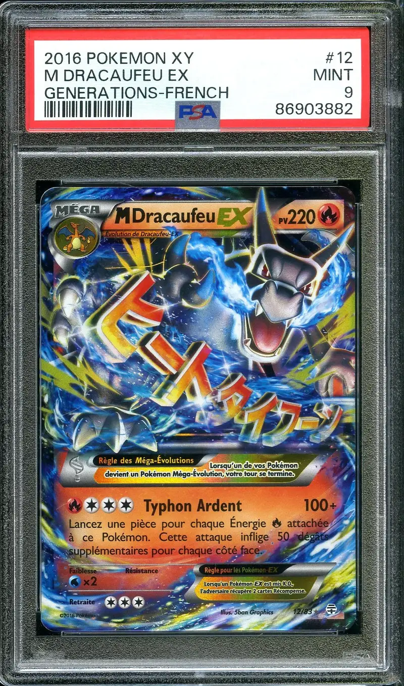 PSA 9 Méga Dracaufeu Ex