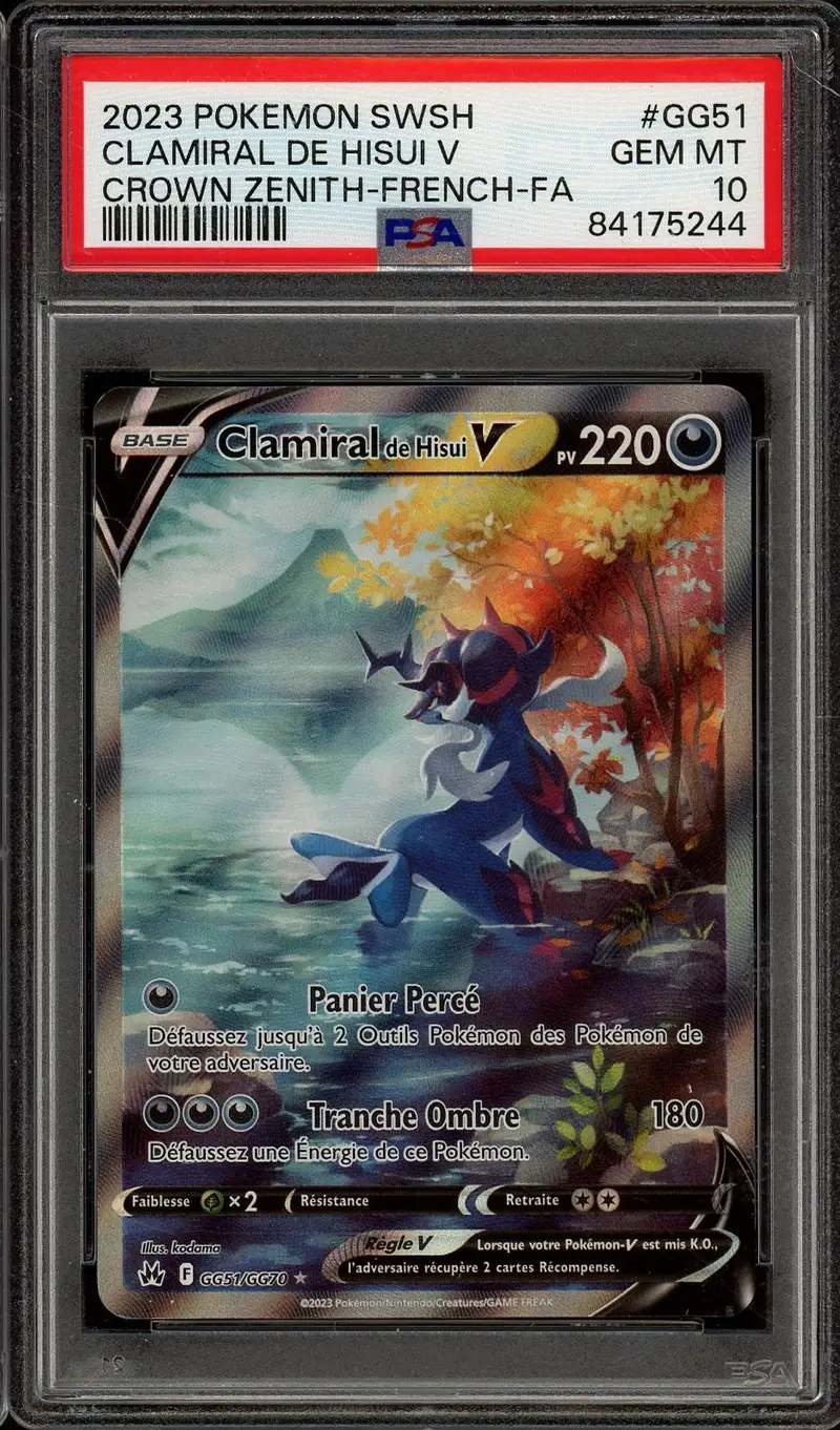 PSA 10 Clamiral de Hisui V