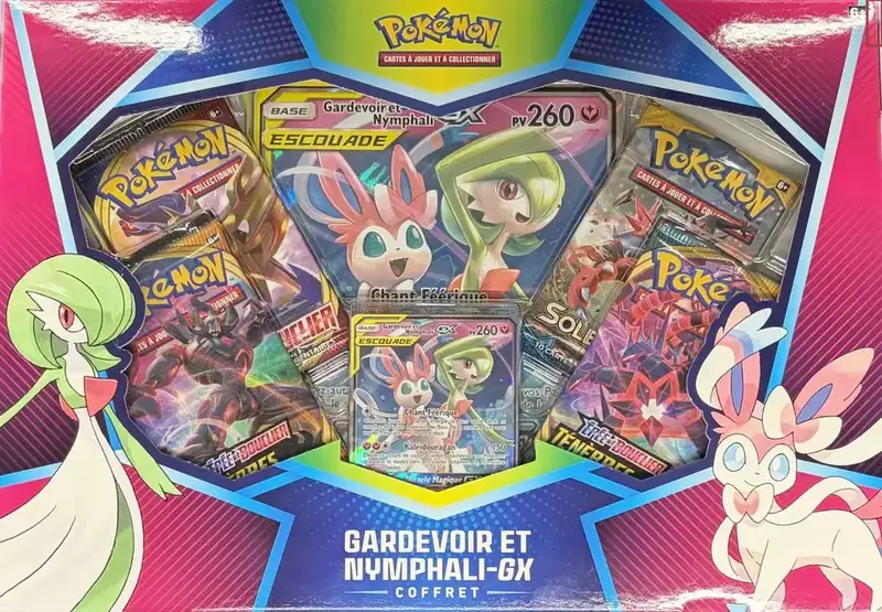 Coffret Pokémon Gardevoir et Nymphali Gx